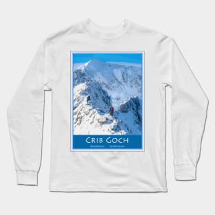 Crib Goch in Winter, Snowdon Long Sleeve T-Shirt